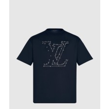 [LOUIS VUITTON-루이비통]스티치 프린트 앤드 엠브로이더드 티셔츠 1A96L0