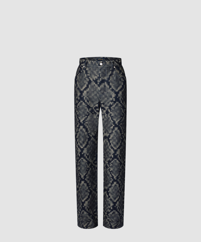 [LOUIS VUITTON-루이비통]그래픽 데님 스케이트 팬츠 1AHDEV