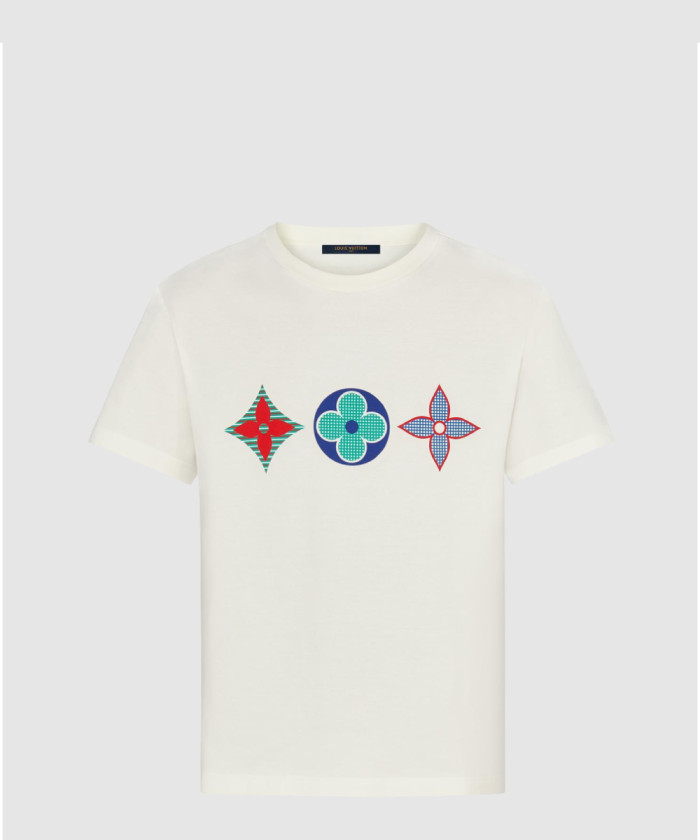 [LOUIS VUITTON-루이비통]모노그램 플라워 디테일 티셔츠 1A7WIF