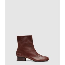 [MARGIELA-마르지엘라]Tabi 빈티지 가죽 발목 부츠 T2148