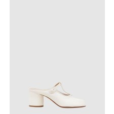 [MARGIELA-마르지엘라]타비 미드힐 가죽 뮬 P6854