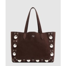 [VALENTINO-발렌티노] 가라바니 넬코트 스웨이드 미디엄 쇼퍼백