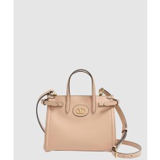 [VALENTINO-발렌티노]가라바니 앙티브 카룽 디테일 캔버스 스몰 쇼퍼백