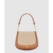 [SAINT LAURENT-생로랑]캔버스 소재 voltaire 탑 핸들백 818896