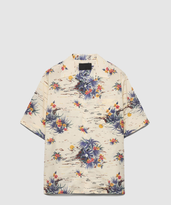 [PRADA-프라다]프린트 코튼 볼링 셔츠 UCS414