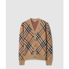 [BURBERRY-버버리]체크 울 모헤어 블렌드 카디건 80934941