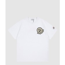 [MONCLER-몽클레어]만화 로고 코튼 티셔츠