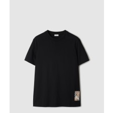 [BURBERRY-버버리]체크 라벨 코튼 티셔츠 81048891