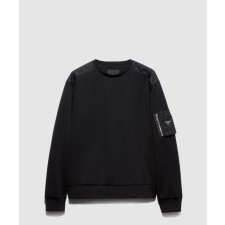 [PRADA-프라다]코튼 플리스 & 리 나일론 스웨트셔츠 UJL03C