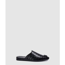 [BALENCIAGA-발렌시아가]크로커다일 패턴 BB오브제 뮬 샌들 654644