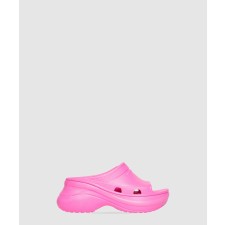 [BALENCIAGA-발렌시아가]풀 크록스 슬라이드 샌들 677389