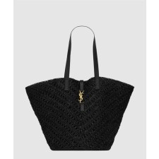 [SAINT LAURENT-생로랑]라피아 파니에 미디움 숄더백 740375