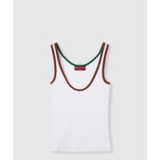 [GUCCI-구찌]웹 코튼 리브 탱크 탑 815851