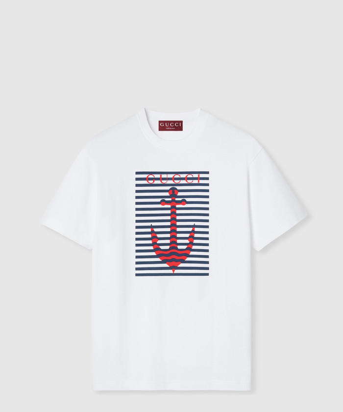[GUCCI-구찌]프린트 코튼 저지 티셔츠 796395