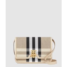 [BURBERRY-버버리]미디엄 체크 캔버스 레더 TB백 80398571
