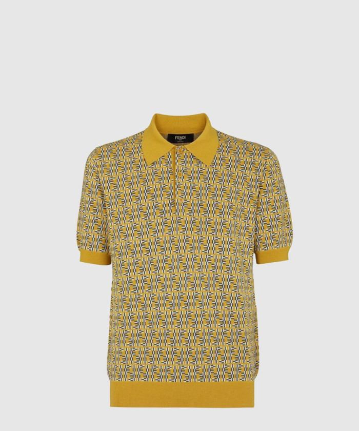 [FENDI-펜디]FF 라비린스 울 폴로 셔츠 FZC349