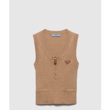 [PRADA-프라다]코튼 니트 탑 P29B37