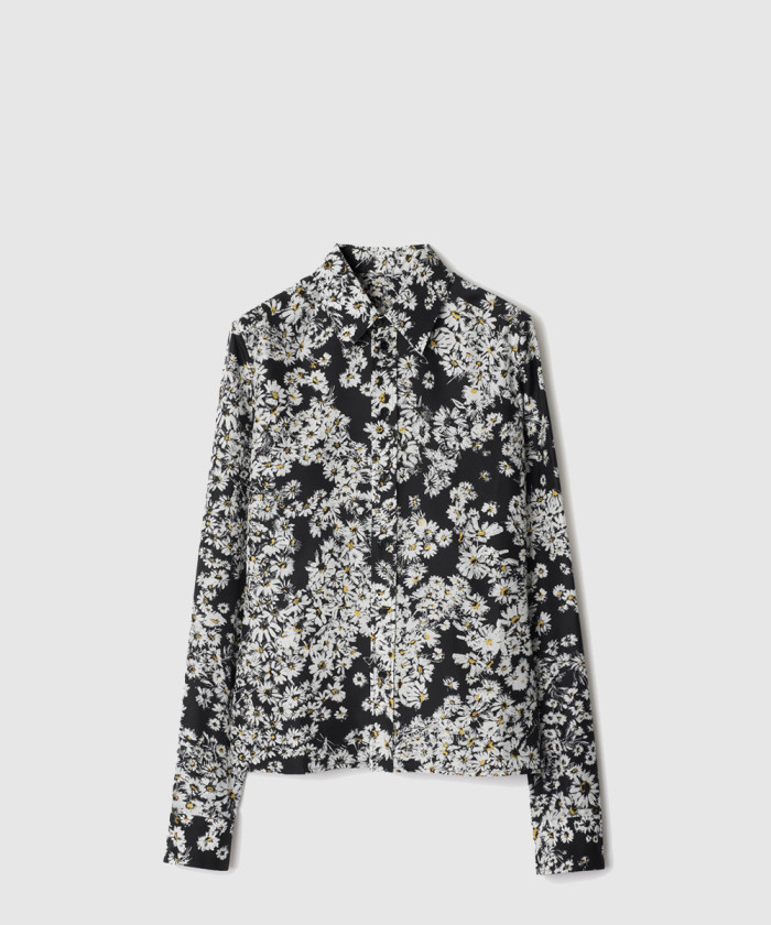 [BURBERRY-버버리]레귤러핏 데이지 실크 셔츠 81050641