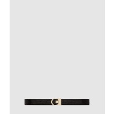 [SAINT LAURENT-생로랑]크로커다일 엠보스드 가죽 소재의 리버서블 벨트 828728