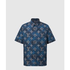[LOUIS VUITTON-루이비통]프린티드 모노그램 쇼트 슬리브드 셔츠 1AHVTY