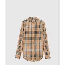 [BURBERRY-버버리]체크 스트레치 코튼 셔츠 80222841