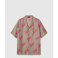 [GUCCI-구찌]프린트 코튼 포플린 볼링 셔츠 794907