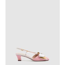 [VALENTINO-발렌티노]자카드 원단 하이힐