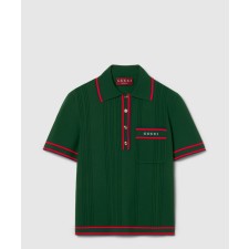 [GUCCI-구찌]스트라이프 트리밍 폴로 탑 ‎69a713