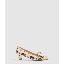 [VALENTINO-발렌티노]실크 플라워 프린트 힐
