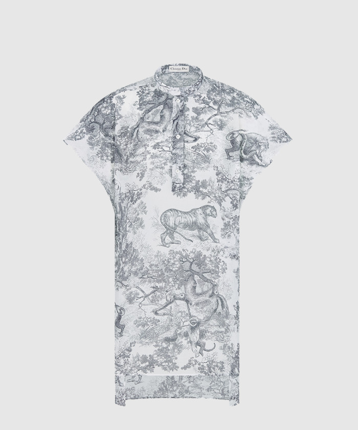 [DIOR-디올]Dioriviera 캡 슬리브 롱 블라우스 541B3