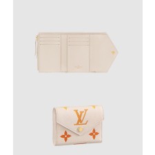 [LOUIS VUITTON-루이비통]빅토린 월렛 레더 모노그램 엠보싱 동전 카드슬롯 M82202
