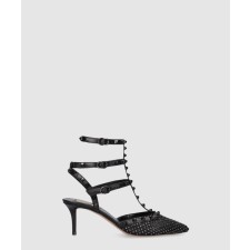 [VALENTINO-발렌티노]락스터드 메시 힐