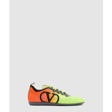 [VALENTINO-발렌티노]테크니컬 패브릭 크로마톤 스니커즈