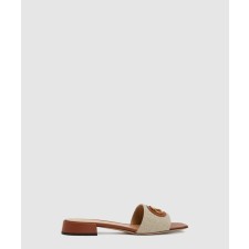 [VALENTINO-발렌티노]천연 여성 가죽 슬리퍼