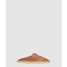 [VALENTINO-발렌티노]가죽 에스파드릴 뮬