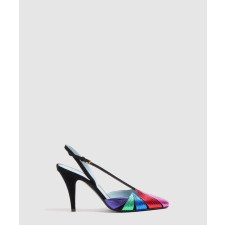 [VALENTINO-발렌티노]폴리폴리아주 스웨이드 슬링백 펌프스