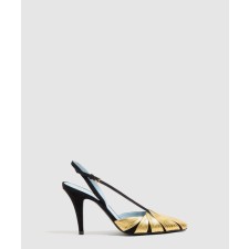 [VALENTINO-발렌티노]폴리폴리아주 스웨이드 슬링백 펌프스