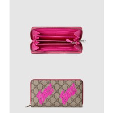 [GUCCI-구찌]투톤 GG 모노그램 지퍼 장지갑 835324