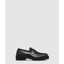 [VALENTINO-발렌티노]용 테크니컬 패브릭 송아지 가죽 로퍼