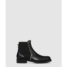 [VALENTINO-발렌티노]락스터드 리벳 앵클 부츠