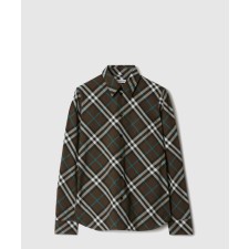 [BURBERRY-버버리]슬림핏 체크 코튼 셔츠 81037181