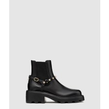 [VALENTINO-발렌티노]송아지 가죽 비틀 부츠