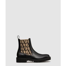 [VALENTINO-발렌티노]송아지 가죽 트왈 이코노그라프 컴뱃 부츠