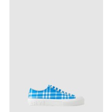 [BURBERRY-버버리]체크 코튼 스니커즈 80669671