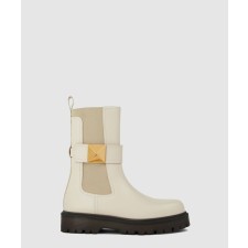 [VALENTINO-발렌티노]한 스터드 가죽 첼시 부츠