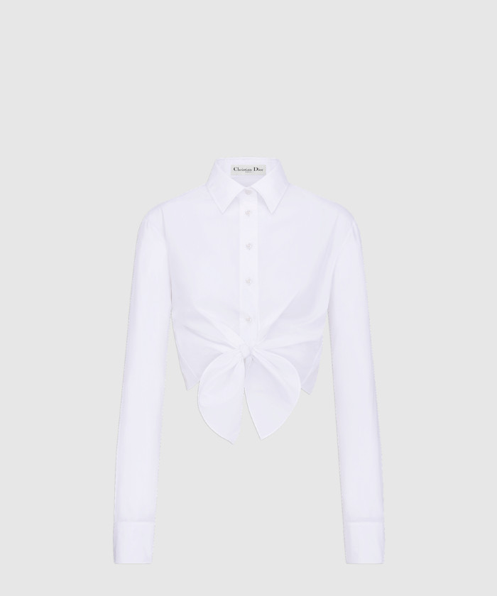[DIOR-디올]Dioriviera 타이 크롭 블라우스 541B6