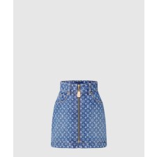 [LOUIS VUITTON-루이비통]모노그램 데님 미니 스커트 1AHIAJ