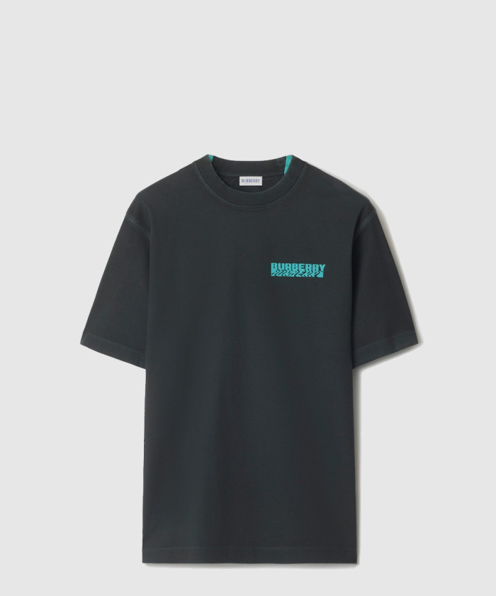 [BURBERRY-버버리]워프드 로고 코튼 티셔츠 81118651
