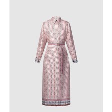 [LOUIS VUITTON-루이비통]스카프 프린트 셔츠 드레스 1AHHYX