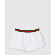 [GUCCI-구찌]웹 디테일 코튼 저지 쇼츠 810393